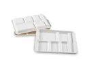 6 Compartment Bagasse Rectangle Tray