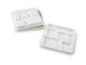 6 Compartment Bagasse Square Tray