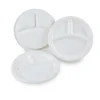 10 inch Bagasse Round Plate 3-Compartment