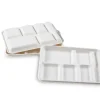 6 Compartment Bagasse Rectangle Tray