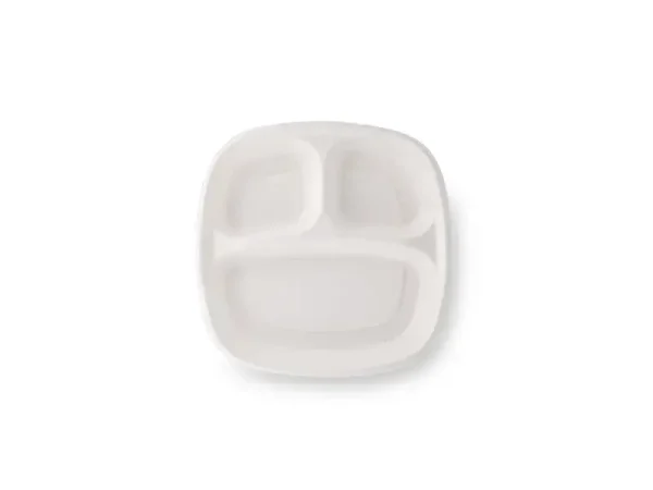 3 Compartment Bagasse Tray