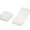 Bagasse Hamburger Box Unbleached T6